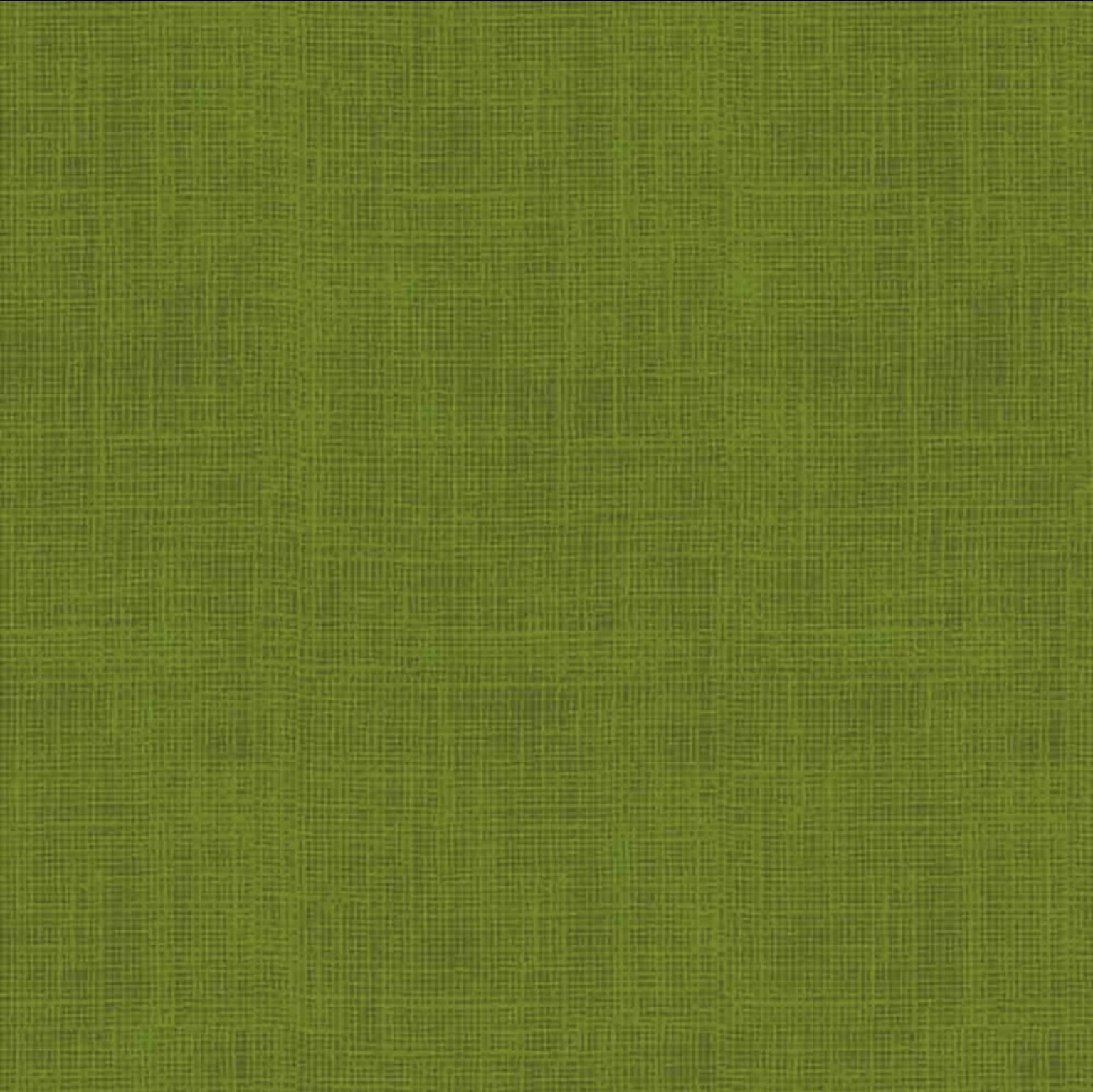 Tricoline estampado tipo linho verde grama  