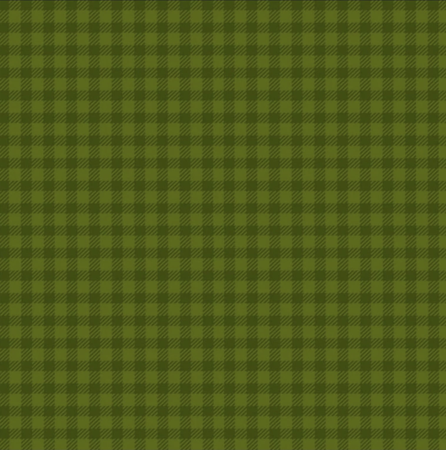 Tricoline estampado xadrez verde oliva 