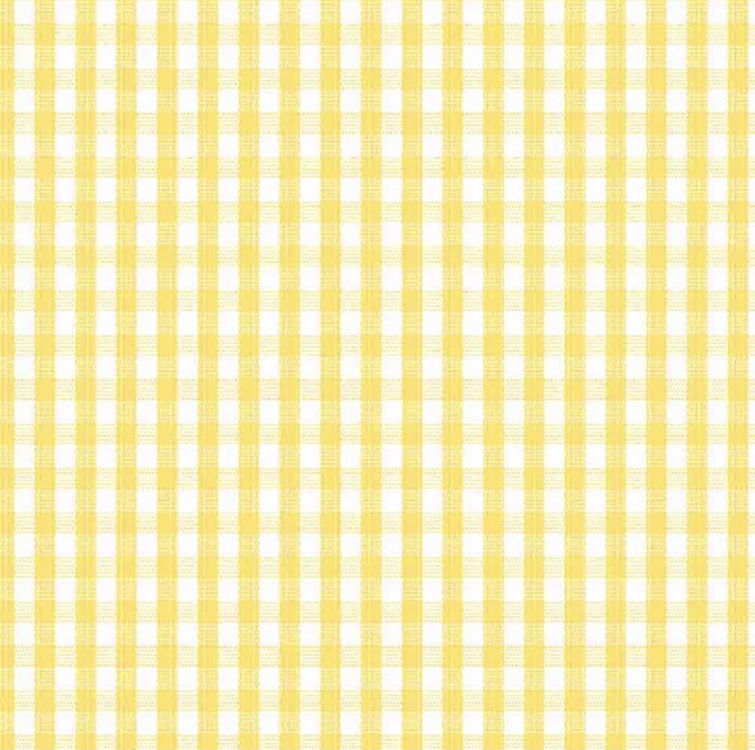 Tricoline fio tinto xadrez vichy 8XM amarelo
