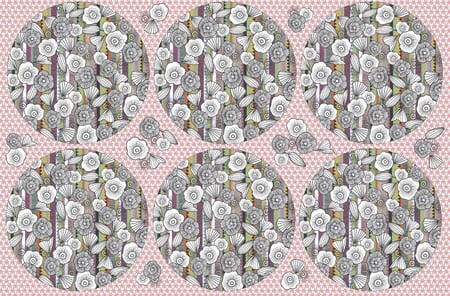 Sousplats floral 