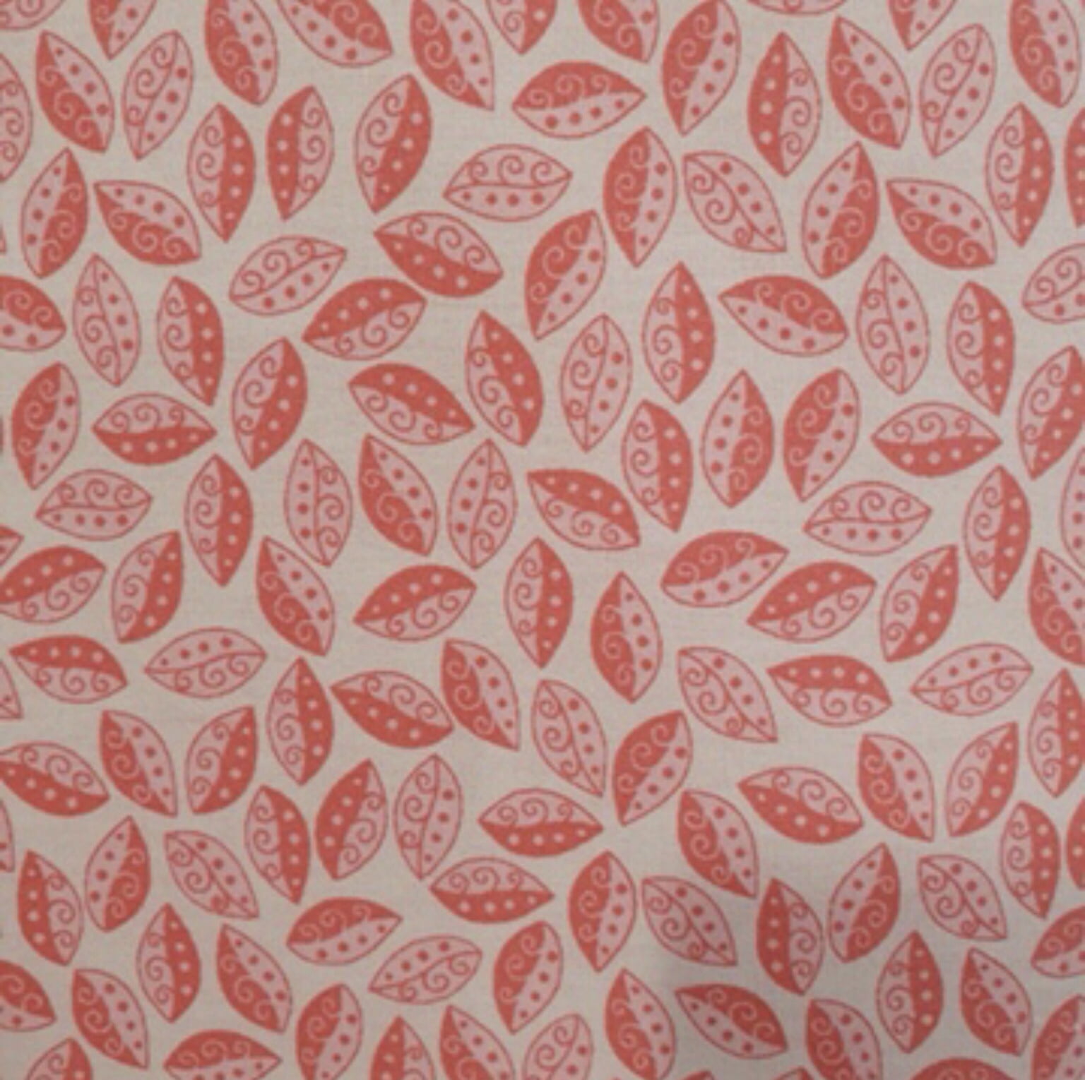 Tricoline estampado folhinhas goiaba