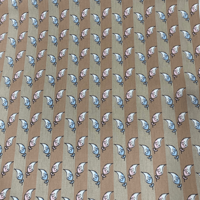 Tricoline estampado peninhas