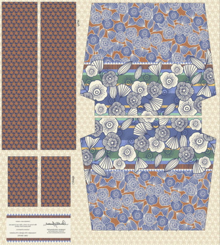 Painel de bolsa floral 