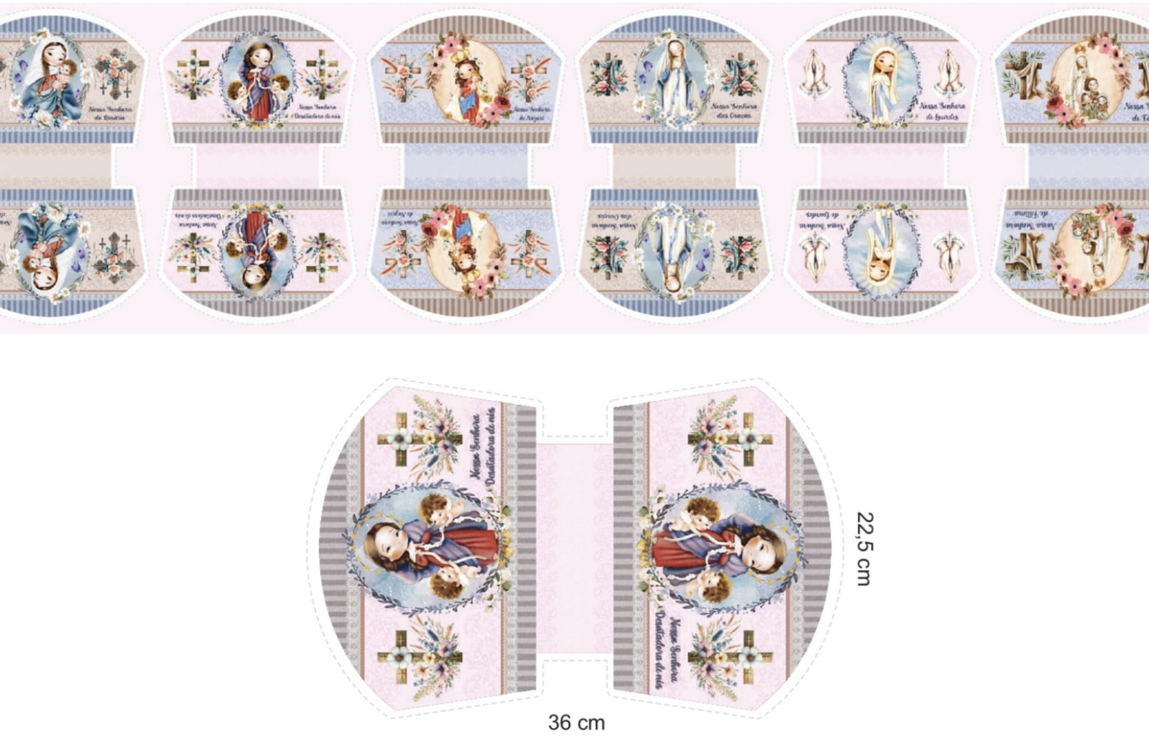 Painel de necessaires Santas