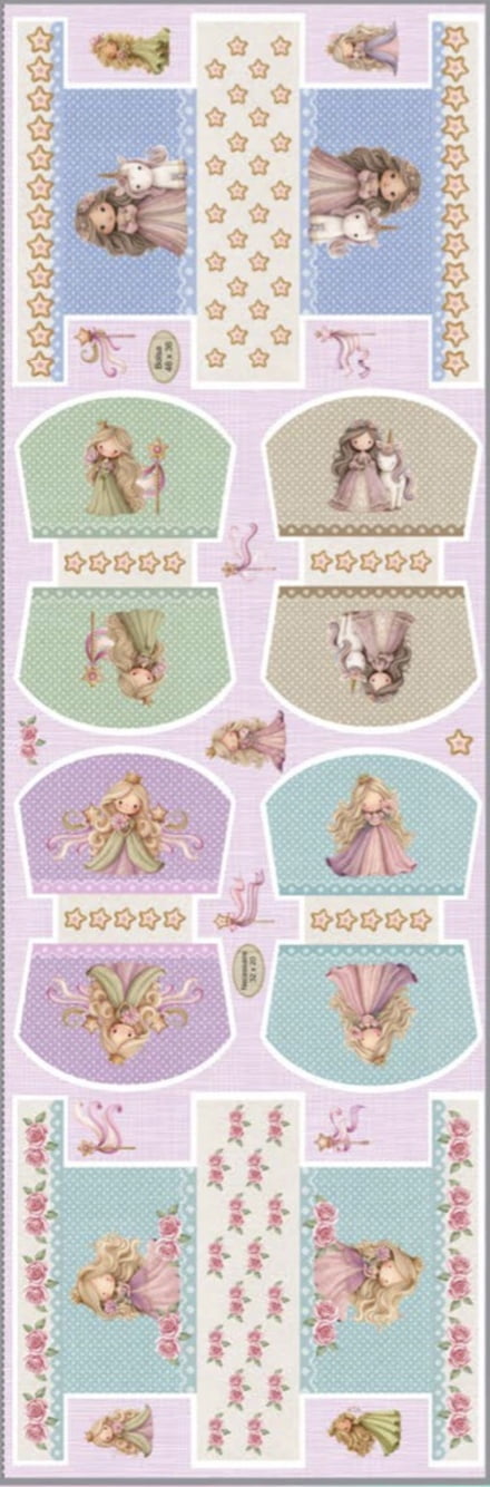 Tricoline estampa digital painel necessaires princess