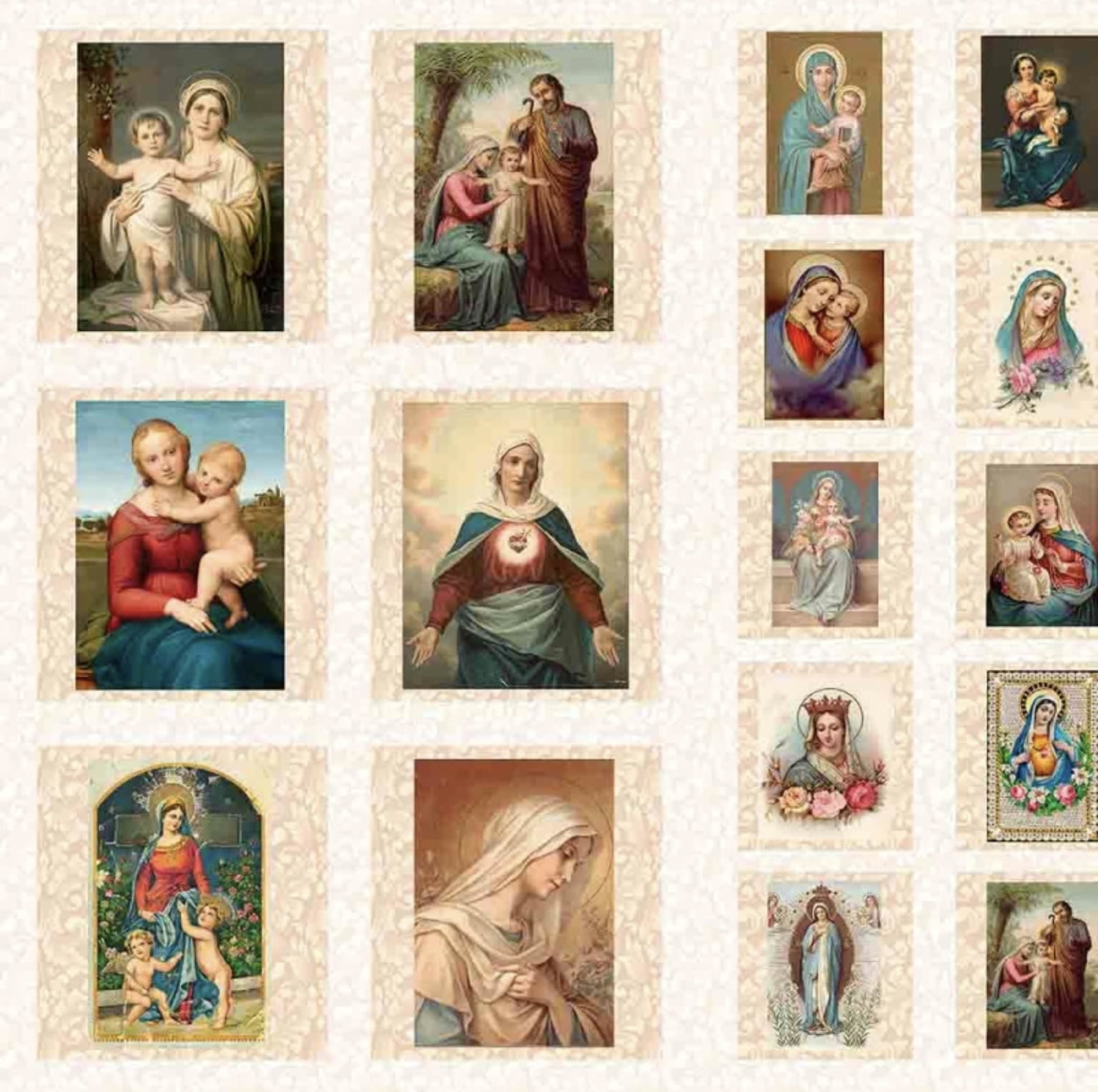 Tricoline estampa digital painel religious grande