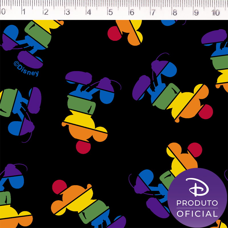 Tricoline estampado Mickey Pride