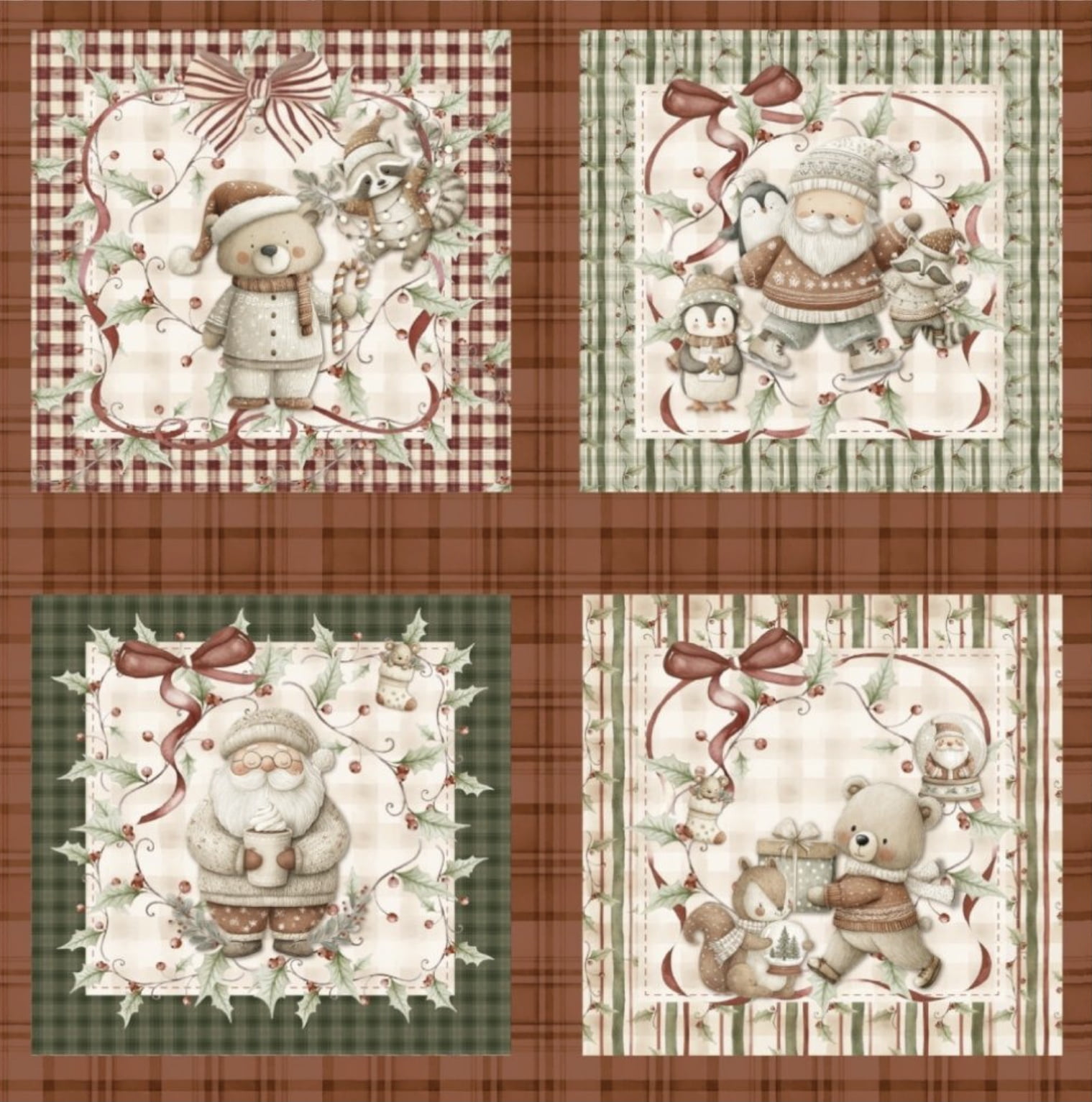 Painel apliques de natal 