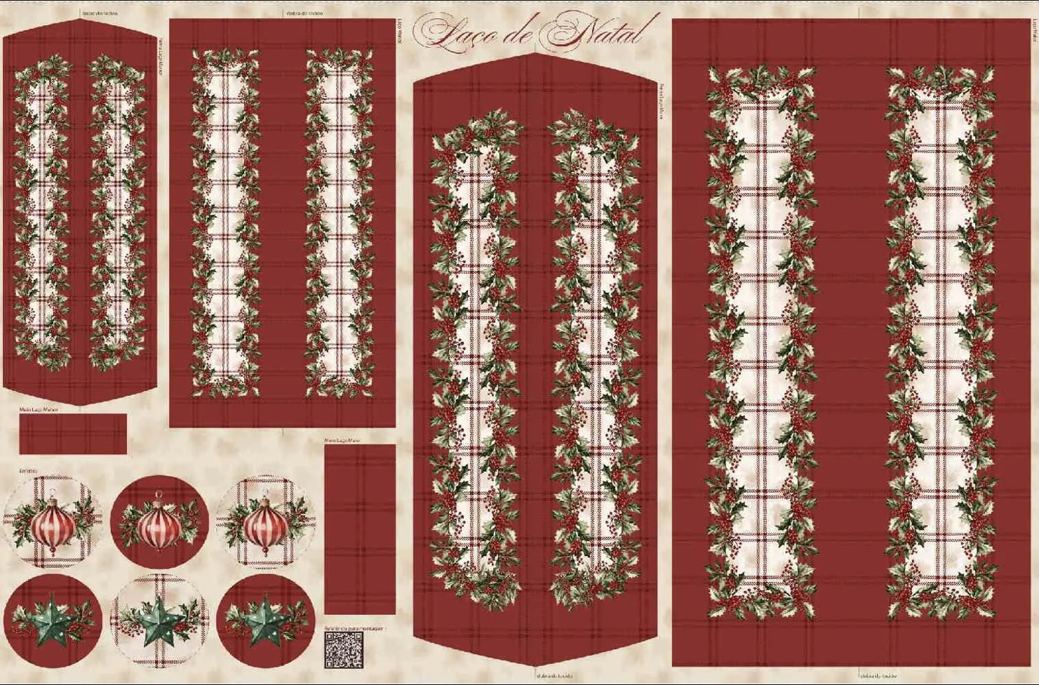 Painel laço de natal 