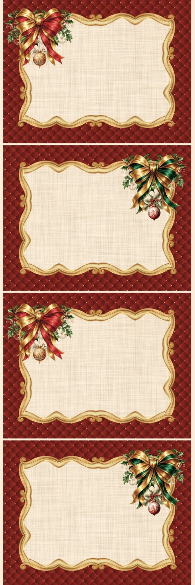 Tricoline estampa digital americano laços de natal 