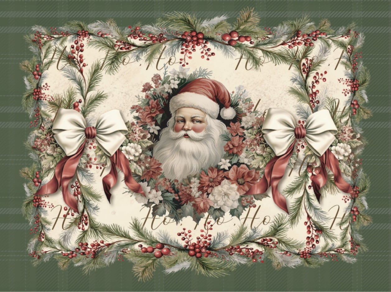 Tricoline estampa digital americano papai noel 