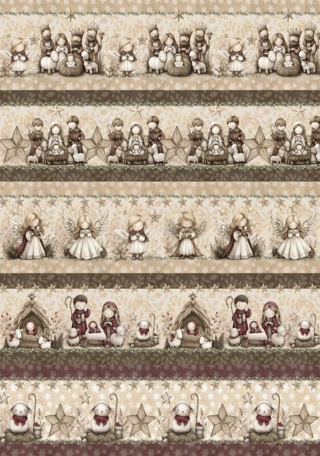 Tricoline estampa digital barrado Belém - CORTES 0,55m x 1,50m