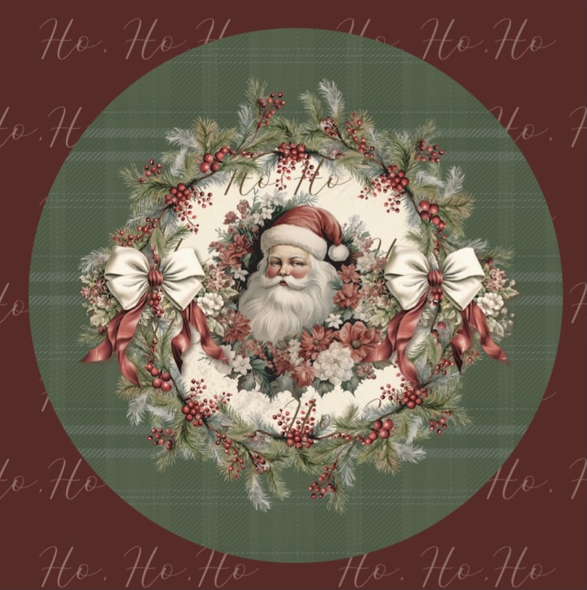 Tricoline estampa digital sousplats papai noel 