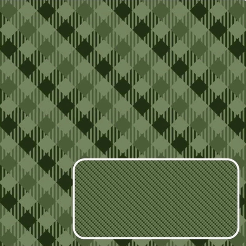 Tricoline estampa digital xadrez enviesado vintage verde