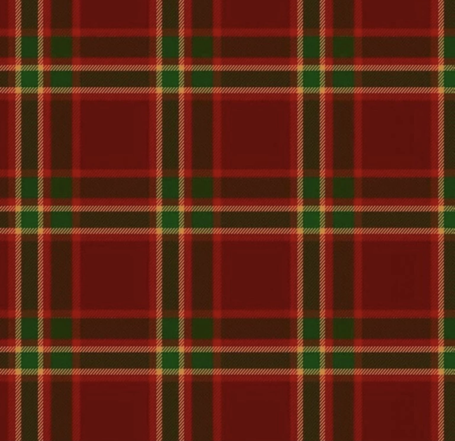 Tricoline estampa digital xadrez tartan vermelho com frisos verdes