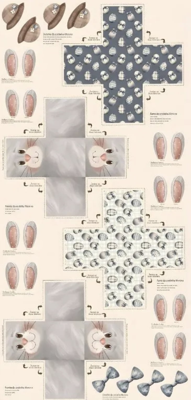 Painel cestinha com orelhas