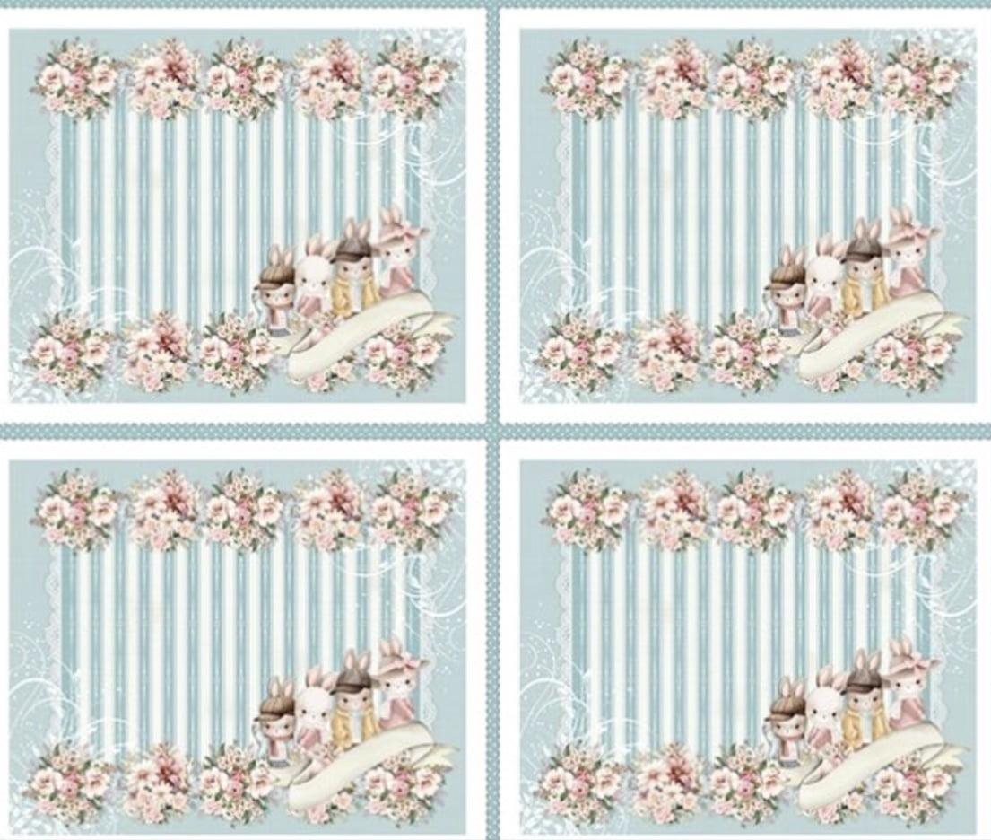 Sarja hidrorrepelente estampa digital americano coelhos charmosos