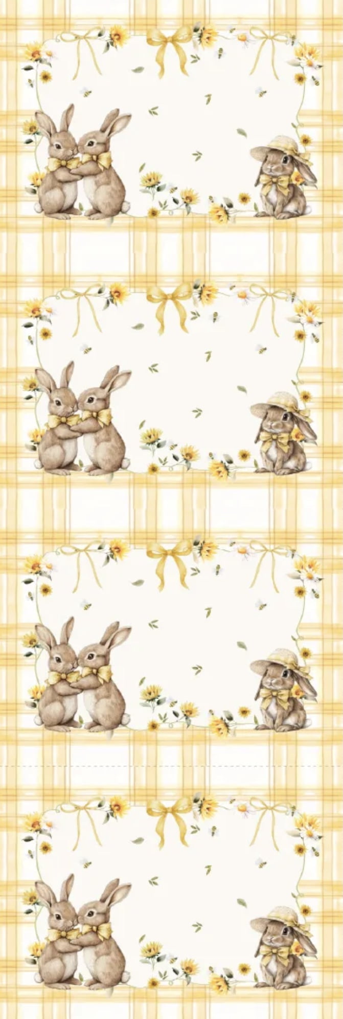 Tricoline estampa digital americano Páscoa amarelo 