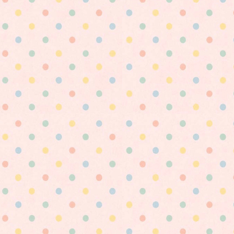 Tricoline estampa digital bolinhas coloridas fundo rosa