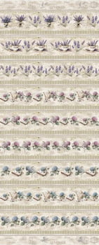 Tricoline estampa digital barrado sereníssima  - CORTES 0,55m x 1,50m