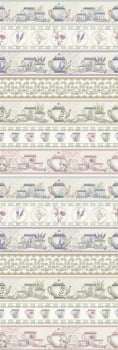 Tricoline estampa digital barrado mesa chic - CORTES 0,55m x 1,50m