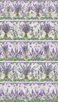 Tricoline estampa digital barrado toque de lavanda  - Dica para toalhas de banho 