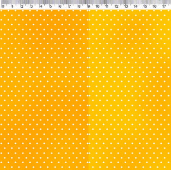 Tricoline estampa digital faixas de poá amarelo