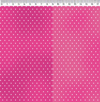 Tricoline estampa digital faixas de poá pink