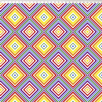 Tricoline estampado Colorê abstrato 
