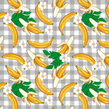 Tricoline estampado frutaria bananas