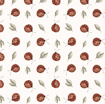 Tricoline estampa digital mini joaninhas 