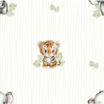Flanela estampa digital safari dos sonhos 6 - CORTES 1,00m x 1,42m