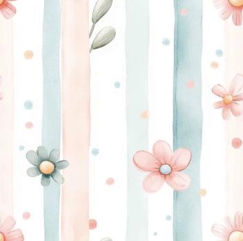 Tricoline estampa digital listrado by Amoras e Pitangas