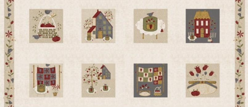 Tricoline estampado painel Farm sweet Farm