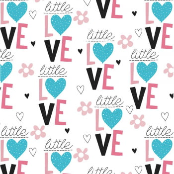 Tricoline estampado little love