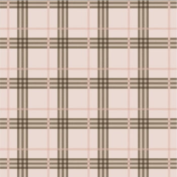 Tricoline estampa digital xadrez fundo rose peônias 