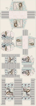 Tricoline estampa digital painel necessaires viagem