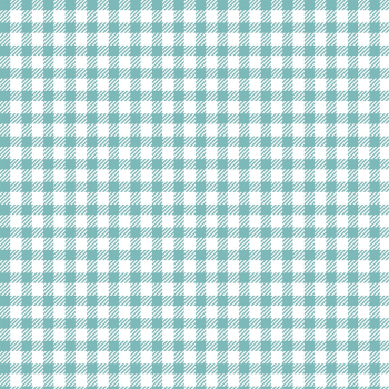 Tricoline estampado xadrez turquesa 