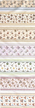 Tricoline estampa digital barrado baby beautiful - CORTES 0,55m x 1,50m Tricoline estampa digital barrado baby beautiful - CORTES 0,55m x 1,50m