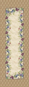Painel trilho de mesa uvas