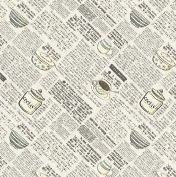 Tricoline estampa digital caderno de receitas 