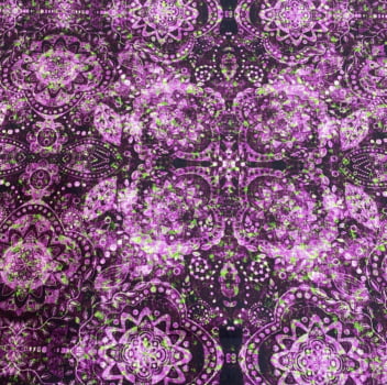 Tricoline estampa digital boho roxo