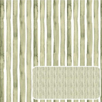 Tricoline estampa digital listrado verde watercolor 