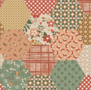 Tricoline estampa digital patch country 