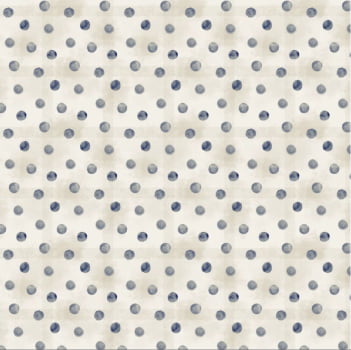 Tricoline estampa digital poá azul marinho 