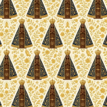 Tricoline estampa digital Santa Padroeira 