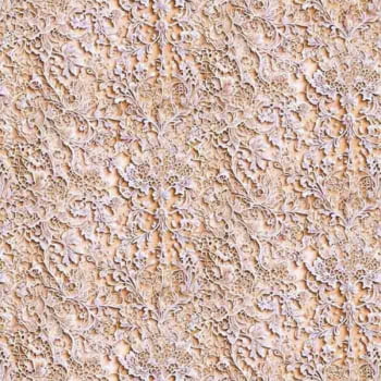 Tricoline estampa digital tipo renda bege