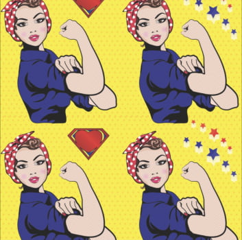 Tricoline estampa digital We can do it 