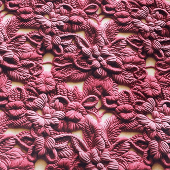 Tricoline estampa digital floral perfeito rosa