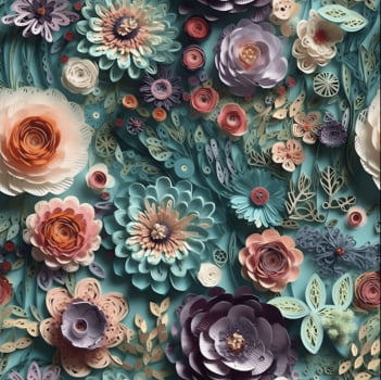 Tricoline estampa digital floral sempre viva 